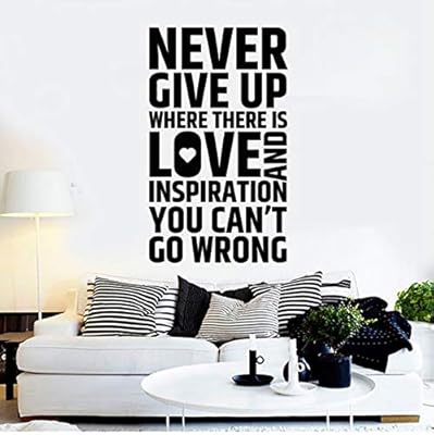 Udiyxc Cita Inspiradora Calcomanias De Pared Nunca Te Rindas