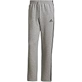 adidas Men's Essentials Fleece Open Hem 3-Stripes Pants