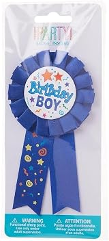 Unique Birthday Boy Multicolor Award Badge 17cm x 8cm Fun Celebration Accessory view 4