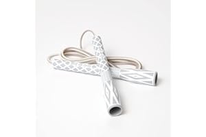 KSY JUMP ROPE Skipping Jump Rope for Fitness Workout - Light Weight, Adjustable, Tangle Free, Excellent line control for Cardio Boxing, CrossFit, Training Exercise All Ages and Gender ( Special Luxury, KA-220, Made in Korea)