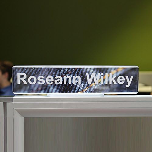 The Mighty Badge Contemporary Cubicle Signage Kit, 2" X 10", 6-unit