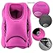 Air Cushion Pillow, Homecube Multifunctional Inflatable Travel Pillow Large Neck Pillow with Full Body and Head Support for Airplanes, Trains, Office Sleep Napping Pillow, Soft PVC Flocking (Rose Red)