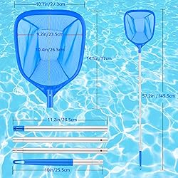 Mowend Pool Skimmer, Pool Net with 4 Sections