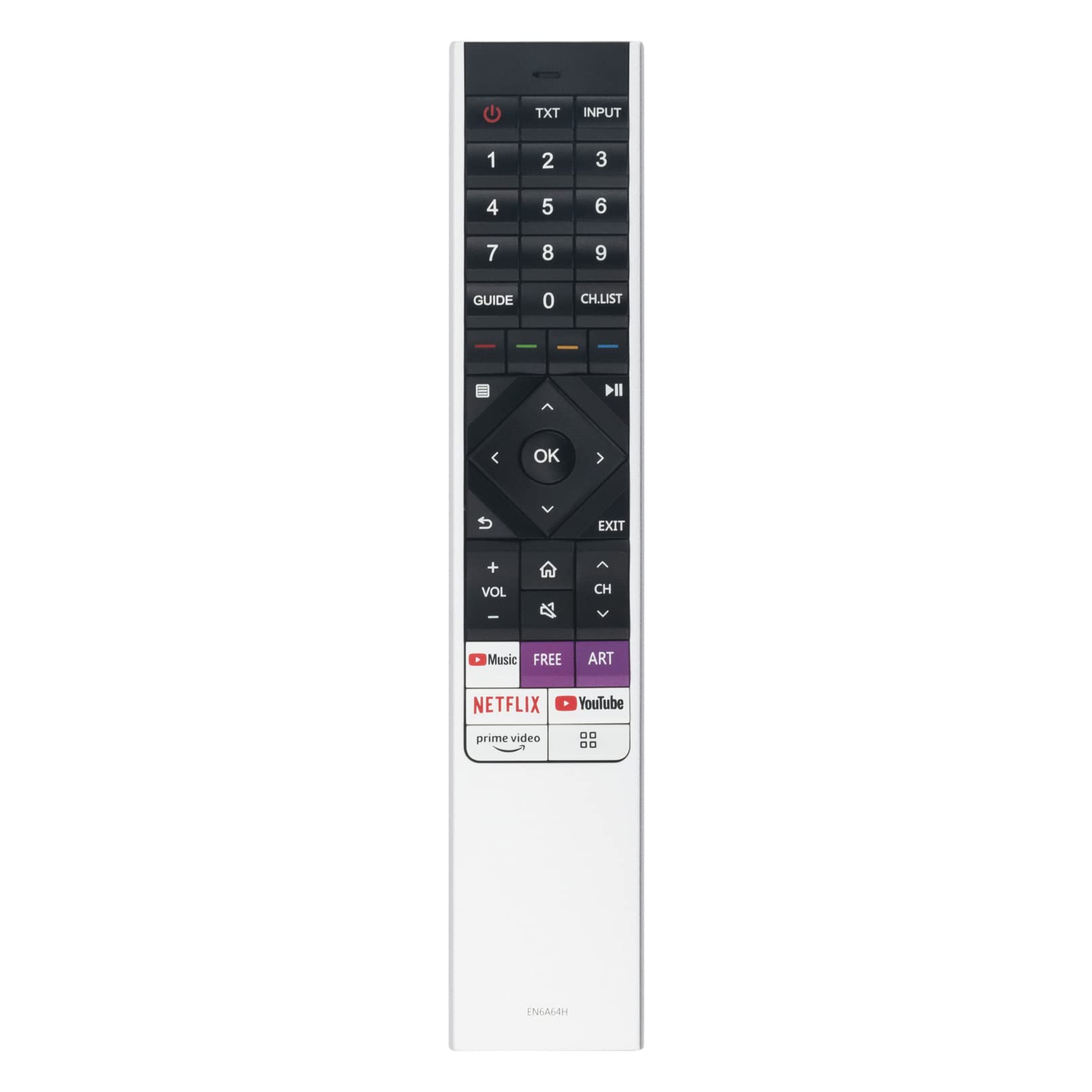AULCMEET EN6A64H Replaced Remote Control Work for Hisense QLED ULED TV 55A8G 88L5VG 55A8GTUK 55A80G 55A81G 55A80GCH 55A84GNE 55A80GTUK 55A8AGTUK 55A8BGTUK 55A83GNE 55A8BG 55A8CG 55A8AGCH 55A8BGCH