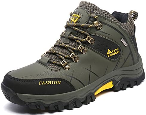 ONENICE Men's Hiking Boots High Top Trekking Shoes Non Slip Outdoor Warm Waterproof Walking Climbing Sneakers