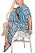 Rbwinner Women's Soft African Print Beach Cover Up Ethnic Dashiki Print Kaftan Bathing Suit Maxi Dress