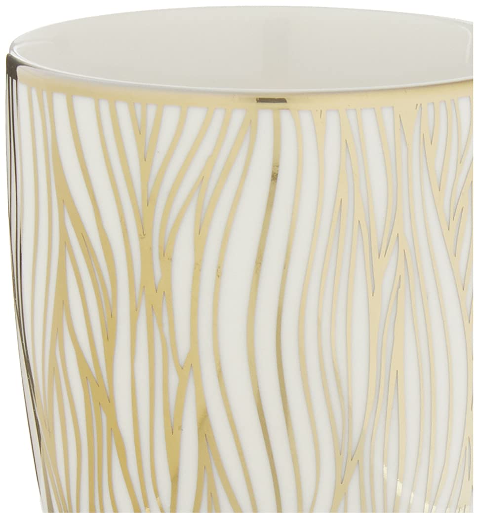 Matrix Gold Porcelain Coffee & Tea Mug Set – Premium Fine Porcelain with Elegant Gold-Plated Finish, Luxury Drinkware for Everyday Dining, Entertaining & Special Occasions