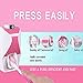 WAYCOM Dust-proof Toothpaste Dispenser Toothpaste Squeezer Kit (Pink)