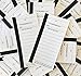 100 Pack - 10 Line Football Sports Strip Cards. Includes Bonus # & Instructions.