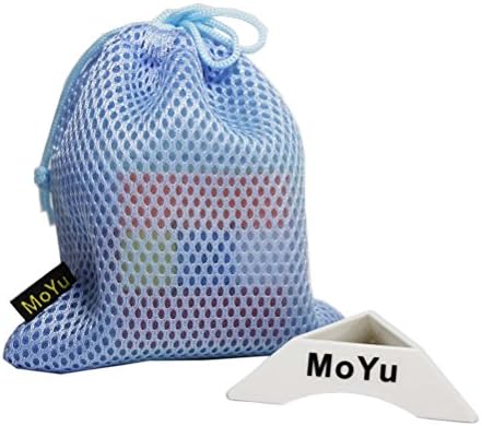 OJIN Magic Cube Customized Bag and Cube Customized Tripod for Puzzle Cube Holder Show - Blue MoYu Cube Bag and White MoYu Cube Tripod