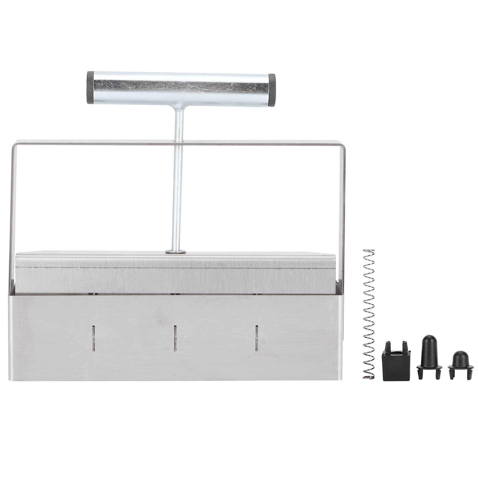 Ejoyous 4 Grids Manual Soil Block Maker, Handheld Seedling Raising Machine, Manual Soil Block Maker Soil Stopper with Comfortable Handle for Garden Greenhouses Outdoor
