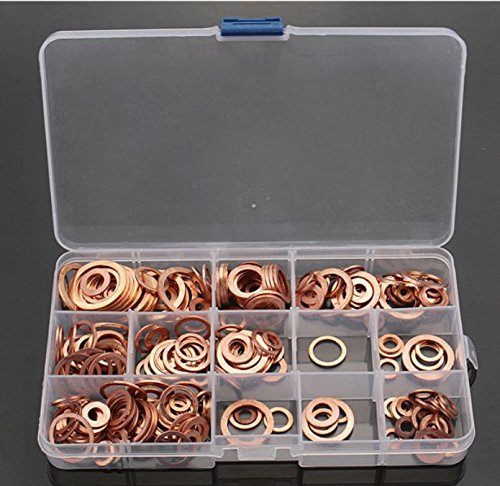 280Pcs M5-M20 Solid Copper Washer Set for Tap Plumbing Garage Engine Assorted Sump Plug [US Warehouse] by AdvancedShop - Thumbnail 4