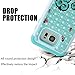 S7 Edge Case, MagicSky [Shock Absorption] Studded Rhinestone Bling Hybrid Dual Layer Armor Defender Protective Case Cover for Samsung Galaxy S7 Edge (Sleeping Owl)