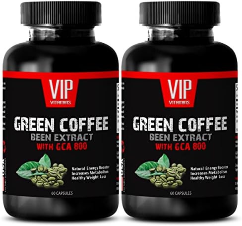 Garcinia Cambogia Slim and Pure Detox max - Green Coffee Bean Extract with GCA 800 - Reduces high Blood Pressure (2 Bottles - 120 Capsules)