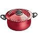 Bialetti Oval 5 Quart Pasta Pot with Strainer Lid, Red