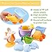 Beach Toys Set for Kids Toddlers Baby Sand Toys for Girls Boys, Soft 10 Pieces Pool Toy Set with Mesh Bag Truck Bucket Watering Can Water Whee Shovels Rakes,Fish Crab Sand Molds (10 Pieces Beach Toy)