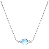 HOPEEZZ Turquoise Necklace for Women 925 Sterling Silver Turquoise Jewelry Turquoise Lover Gift Mothers Day Gifts