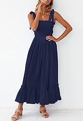 ZESICA Women's 2024 Summer Boho Spaghetti Strap