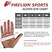 Firelion Long Finger Outdoor MTB Downhill Off Road Bicycle Gloves (Black/Red, X-Large)