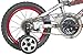 Hot Wheels Boys Bike, Silver/Red/Black, 14