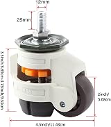 Skelang 4X Threaded Stem Leveling Castors 1000kg Heavy Duty Workbench Nylon view 3