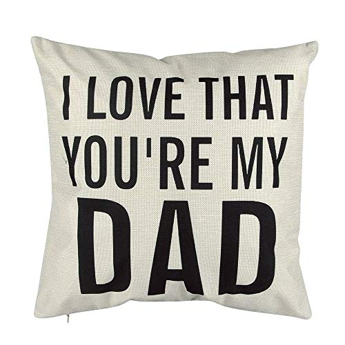 Pillow Case 40x40cm - Pillow Case Creative Dad Pattern Pillowcase Cotton Linen Printed Pillowslip Square 43 43cm Covers - Acne Shaped Kits Zelda Black Knit Kingdom Baby European Travel Ve