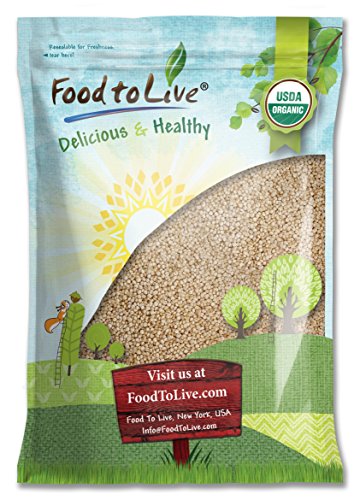 Organic Royal White Quinoa by Food To Live (Raw, Whole Grain, Non-GMO, Kosher, Bulk)  10 Pounds