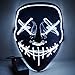 Anroll Halloween Mask LED Light Up Mask for Festival Cosplay Halloween Costume