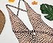 SFHFY Womens Monokini Swimsuits One Piece Deep V Monokinis Leopard Print Sexy Swimsuit Open Back Bathing Suit