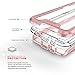 Zizo ION Series Compatible with Samsung Galaxy S9 Case Military Grade Drop Tested with Tempered Glass Screen Protector Rose Gold Clear