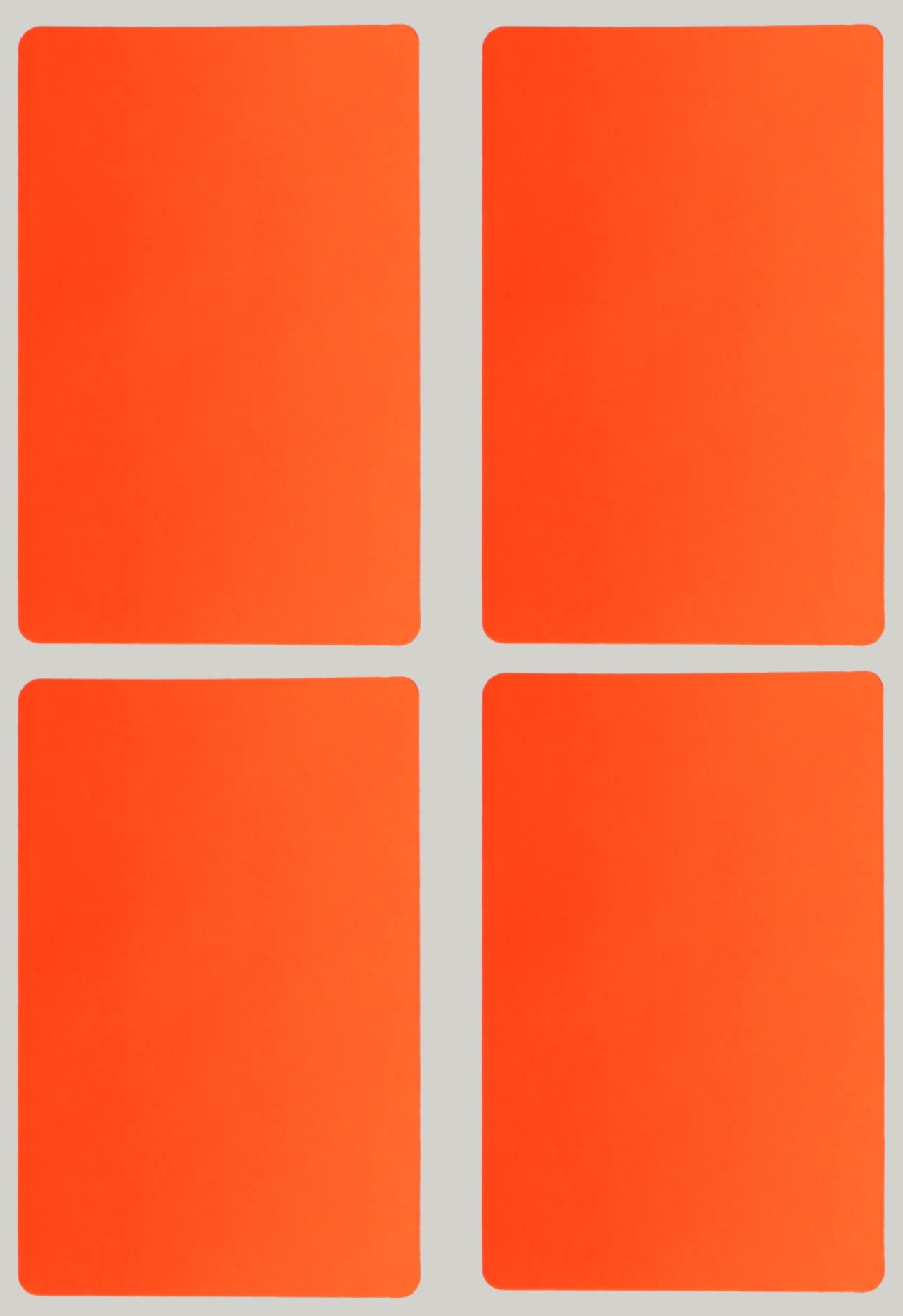 Royal Green Bright Colored Labels in Neon Red - Name Label Stickers 7.5 cm x 5 cm inches (75mm x 50mm) - 200 Pack