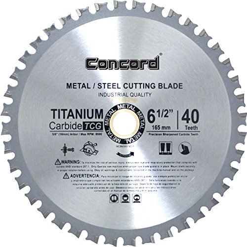 Concord blades mcb0650t040hp 6-1/2-inch 40 teeth tct fe…
