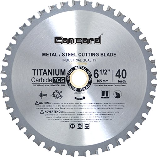 UPC 812763020092, Concord Blades MCB0650T040HP 6-1/2-Inch 40 Teeth TCT Ferrous Metal Cutting Blade