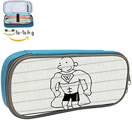 Custom Kid Life Pencil Case - Big Capacity Double Zipper Multifunctional Blue Stationery Bag For Girls Boys