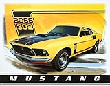 Ford Mustang Boss 302 Car Retro Vintage Tin Sign