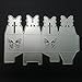 Fellibay Metal Cutting Dies Stencil Handmade DIY Lock Box Cutting Dies Template Mould Embossing Stencil for Craft Paper Box Wedding Candy Gift Case (Butterfly Style)