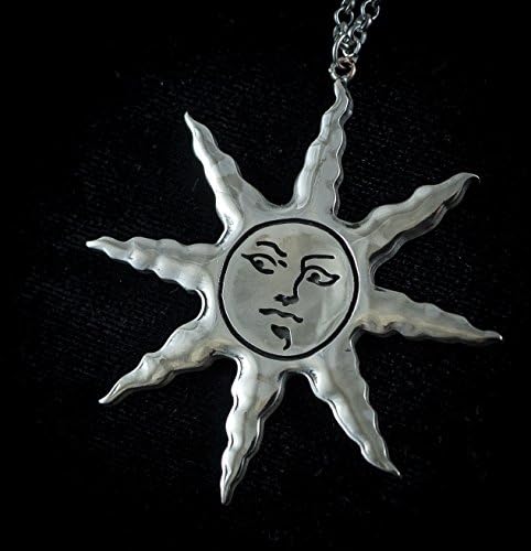 Silver or Brass Warrior of Sunlight pendant, inspired by Dark Souls