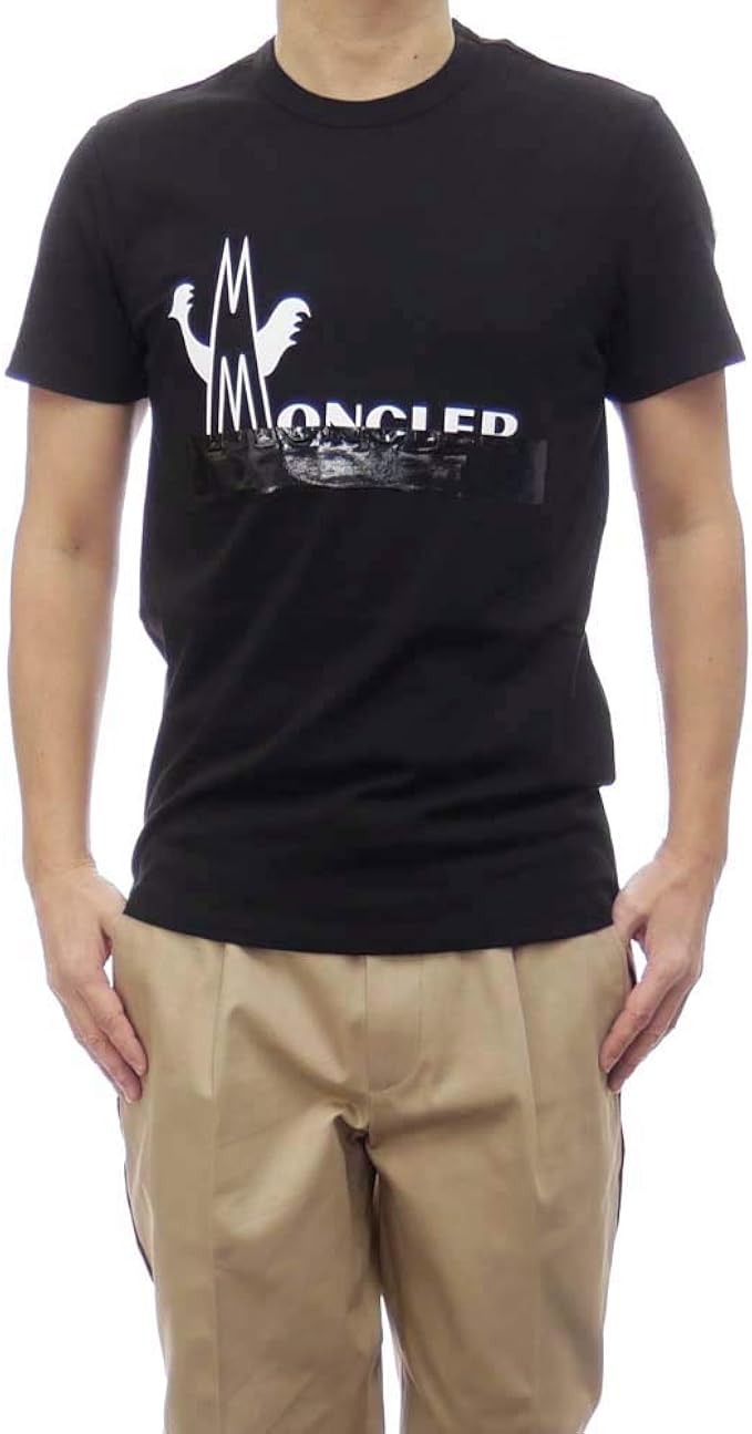 Amazon Co Jp Moncler モンクレール クルーネックtシャツ 8c709 10 90t メンズ Xl ブラック 並行輸入品 服 ファッション小物