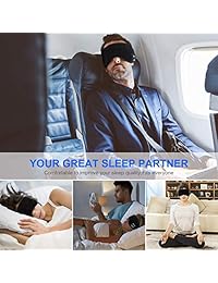 Auriculares inalámbricos para dormir con Bluetooth, estéreo, Bluetooth, antifaz para dormir, inalámbricos, Bluetooth, auriculares, música, viaje, auriculares para dormir con micrófono, manos libres, sombras para los ojos, color negro