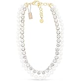 Martha Stewart Pearl and Crystal Necklace In Gold, 18 Inches For Women