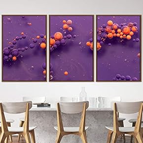 signwin 3 Piece Framed Canvas Wall Art Abstract...