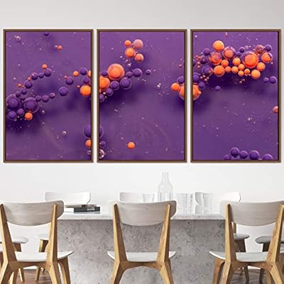 signwin 3 Piece Framed Canvas Wall Art Abstract...