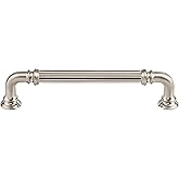 Top Knobs TK323BSN Chareau Collection 5" Reeded Bar Pull, Brushed Satin Nickel