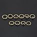 Rings,Lisingtool 10 Pcs/ Set Boho Fashion Arrow Moon Midi Finger Knuckle Rings,Gold