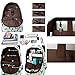 Backpacks Pineapple University Bookbag Cactus Daypack Lightweight Canvas College Bags by AOAKY (Green-Cactus)