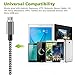 COCOFU Micro USB Cable, 6FT(3Pack) Extra Long Nylon Braided Universal Micro USB Charger High Speed Sync&Charge Cord Wire for Android, Samsung, HTC, Motorola, LG,Tablet and More (Black+Gray)