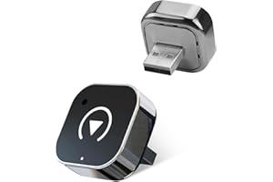 Wireless CarPlay Adapter for iPhone - Plug & Play Upgrade to Wireless from Factory Wired CarPlay, Fast Stable Connection (Sil