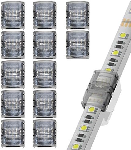 5 Pin LED Connector for Waterproof 5050 LED Strip Light - 12Pcs 5-pin Strip to Strip Connectors
