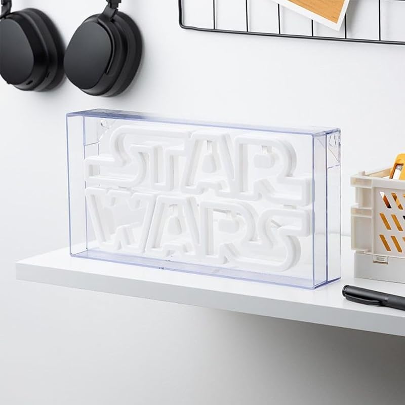 Luce Neon Star Wars Lampada con Montaggio a Parete o da Tavolo, Decorazione Memorabilia