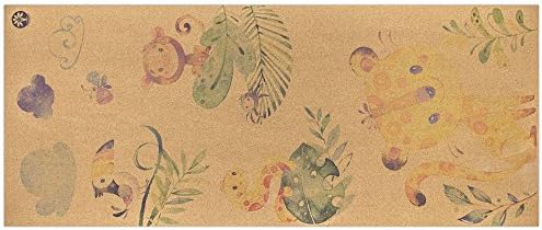 Yoloha Cork Kids Yoga Mat - 62" x 26" - 6mm Thick – Non Slip, Sustainable, Soft, Durable, Premium, Handmade, Moisture Resistant
